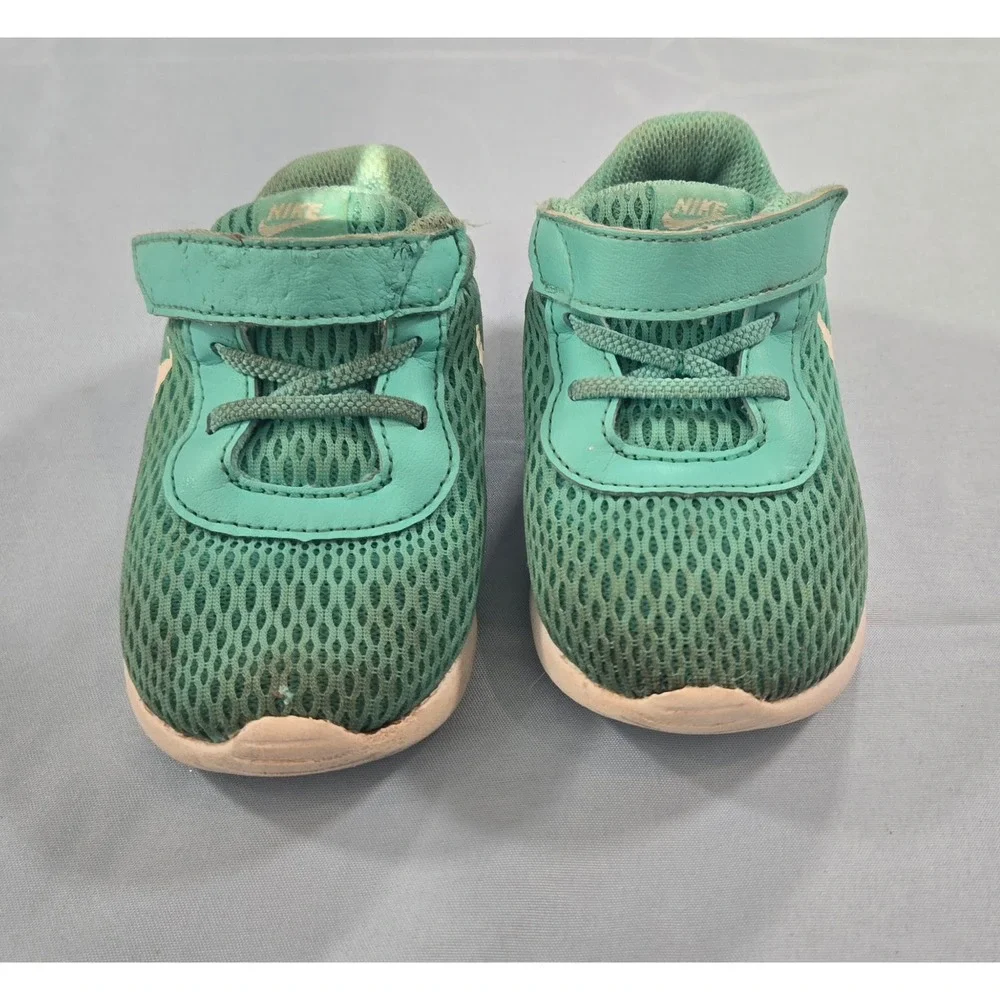 Nike Tanjun TD Toddler Hyper Turquoise White Sneakers 818386-301 Size 6C